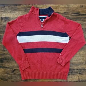 Tommy Hilfiger Boy's Zip Neck Pull Over Sweater, Size L‎ (16/18)